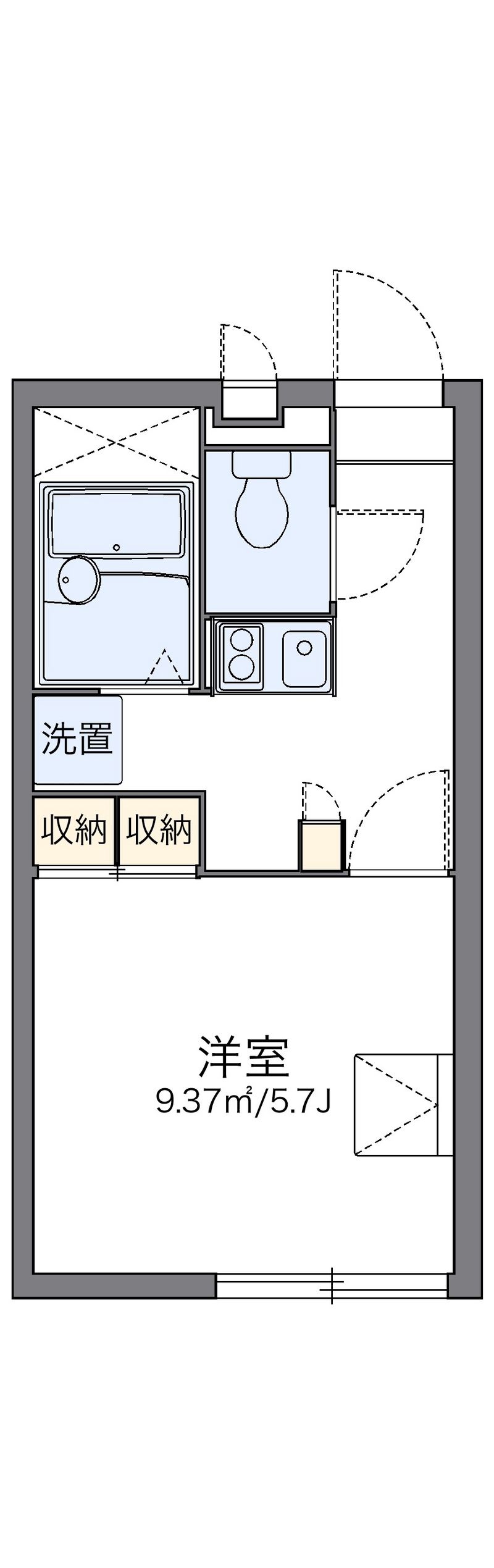 レオパレス治兵山 間取図
