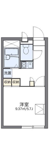 レオパレス治兵山 間取り図