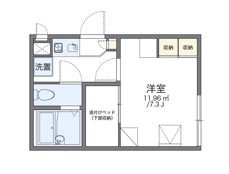 レオパレスももの花 間取り