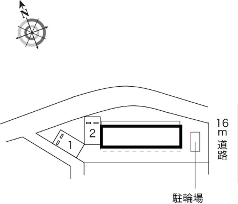 レオパレス舘町 配置図