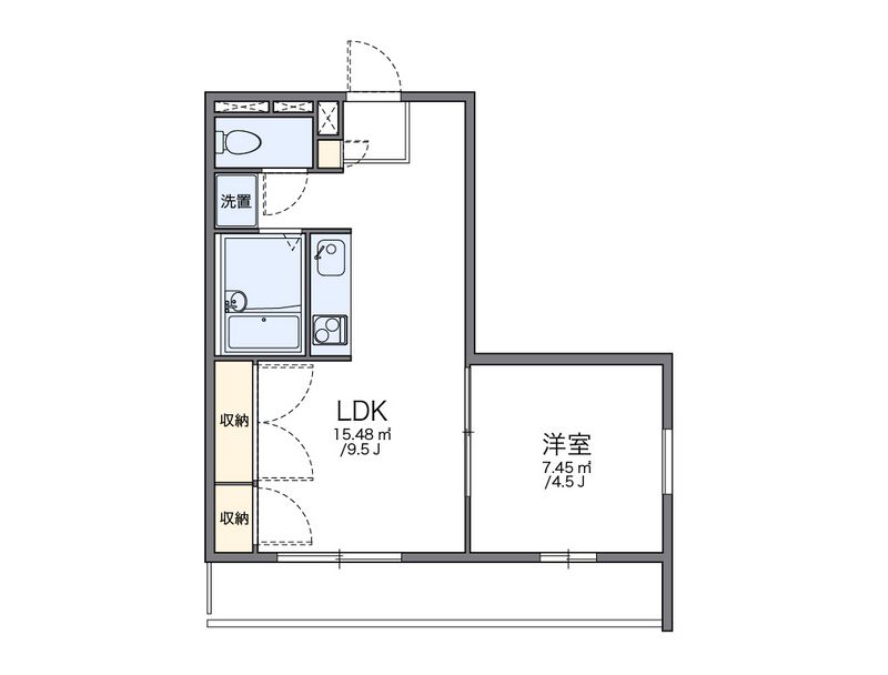 レオパレス西吉田ハイツ 間取図