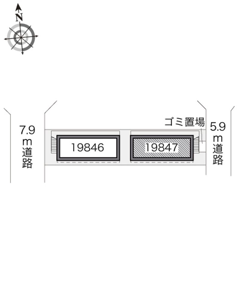 レオパレスシティパルⅡ 配置図