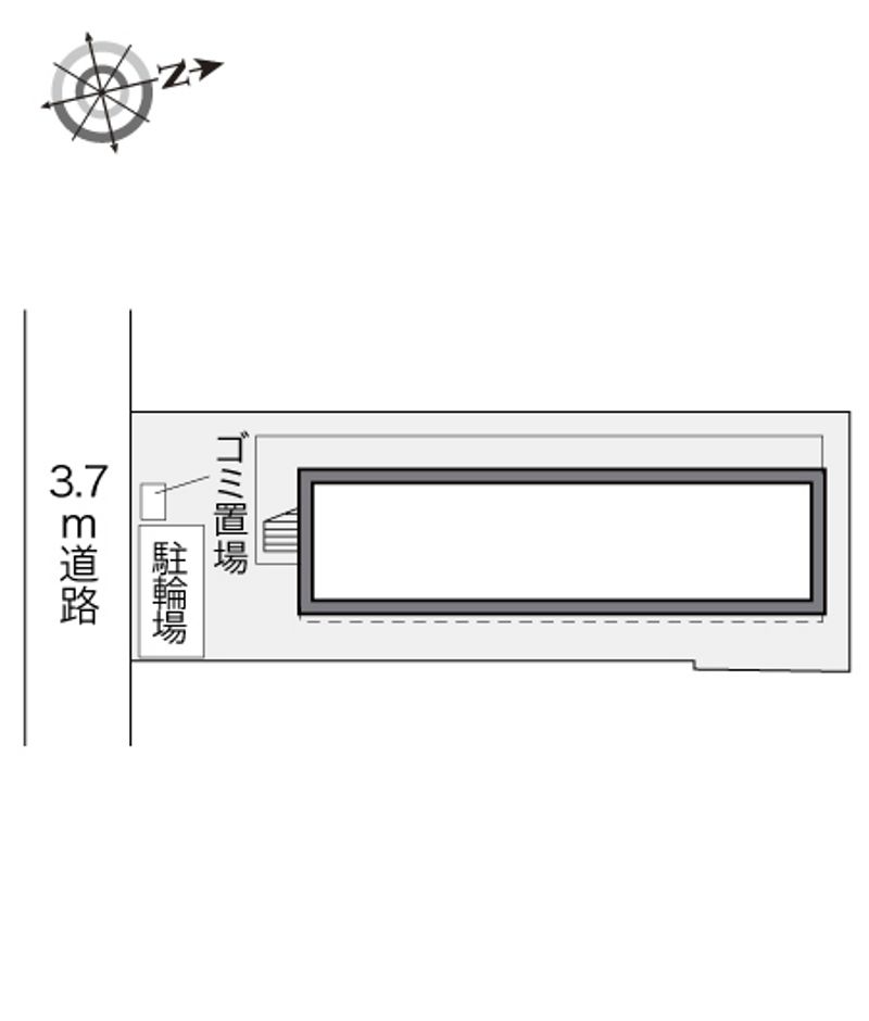 レオパレスＲｏｓｅ　Ｐａｔｉｏ 配置図