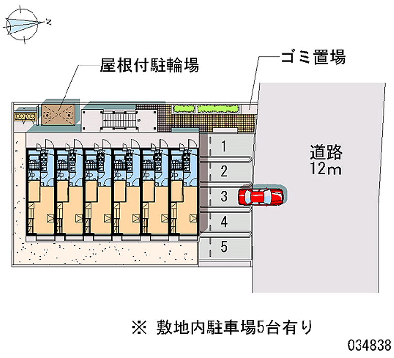 レオパレス鴻の巣 区画図