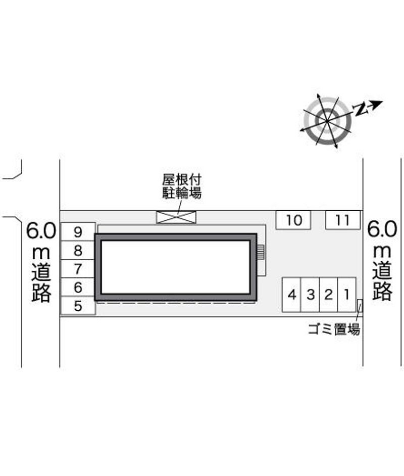 レオパレス上ノ蔵 配置図