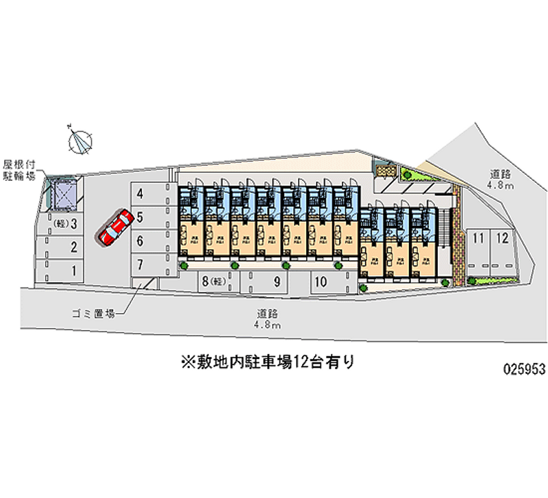 レオパレストゥウィンクルダイヤ 月極駐車場