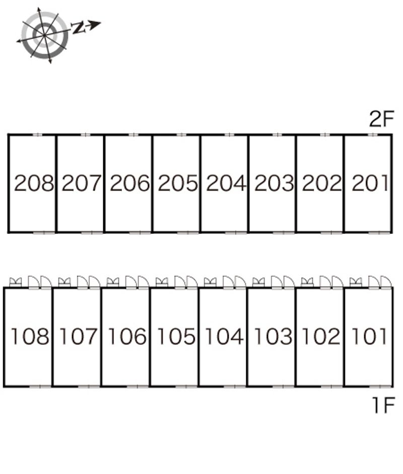 レオパレスニュー・ジョイ 間取配置図