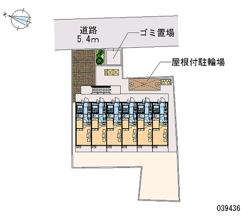 レオパレスキルシェンⅡ 区画図
