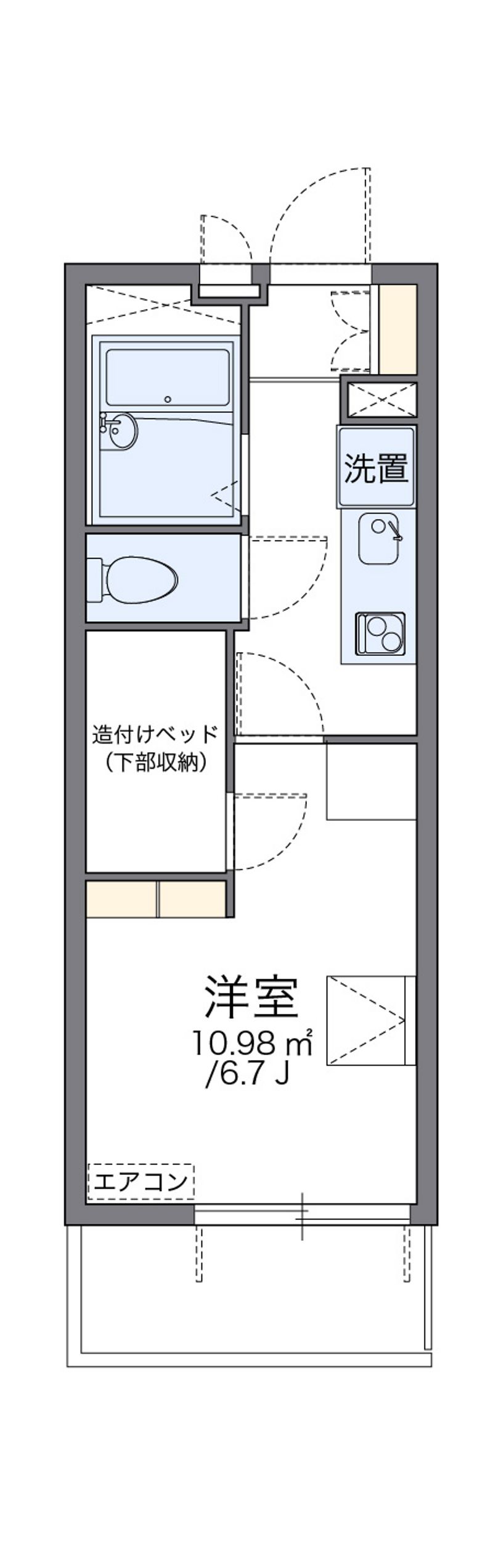 レオパレス中原 間取図