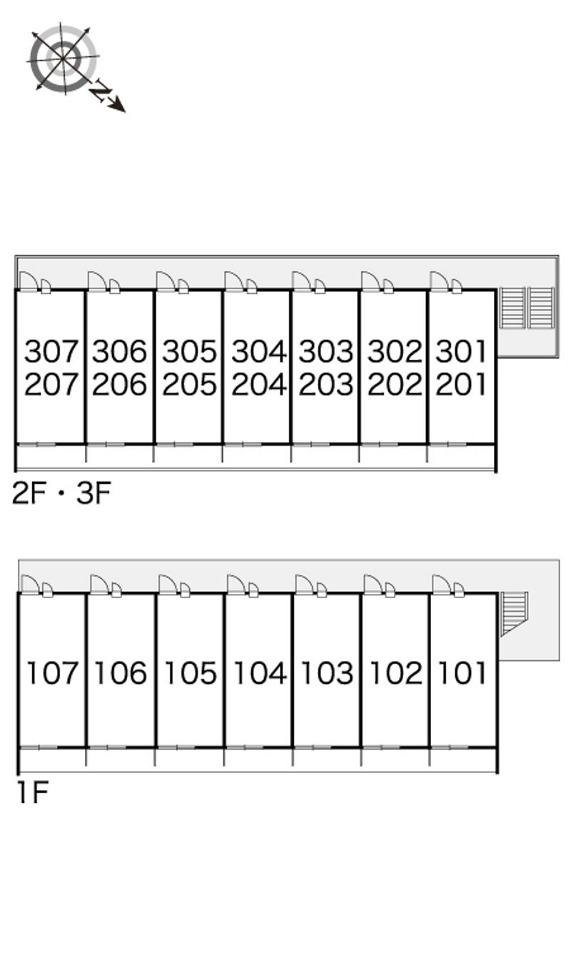 レオパレスＳｅｒａＶｙｓ 間取配置図