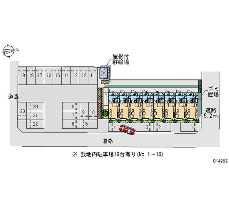 レオパレスさらら 月極駐車場