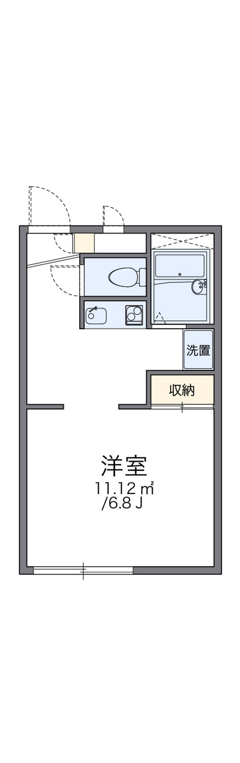 レオパレスフローラ 間取図