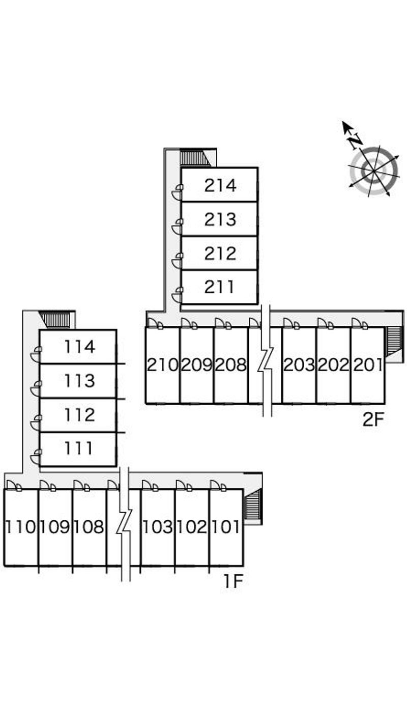 レオパレスラ　レザン 間取配置図