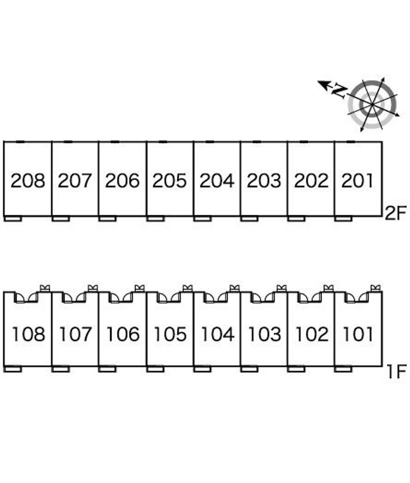 レオパレスボナール 間取り配置図