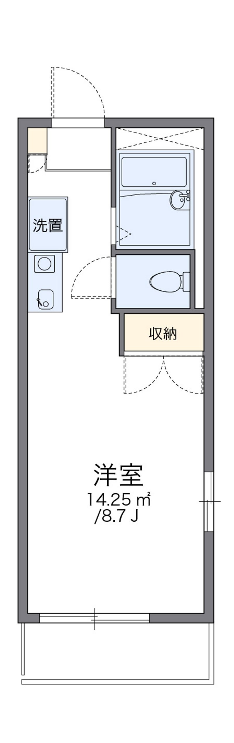 レオパレス中筋 間取図