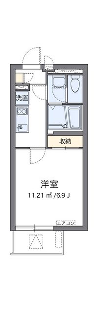 クレイノＹＡＭＡＳＨＩＴＡ 間取り図