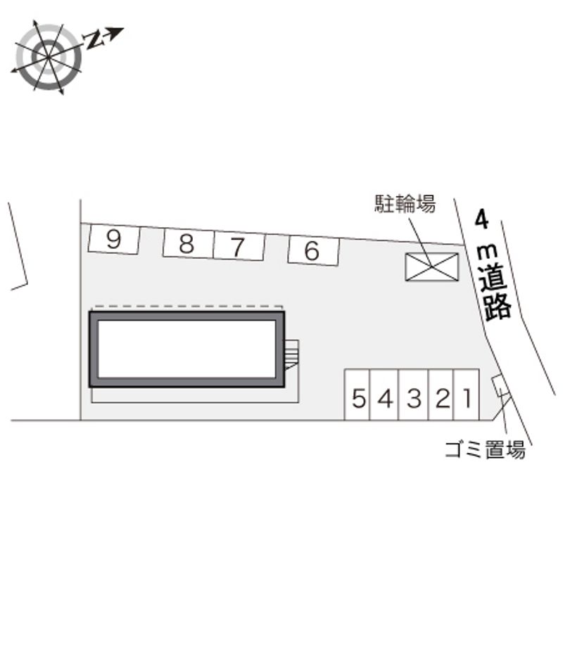 レオパレスＫ１ 配置図