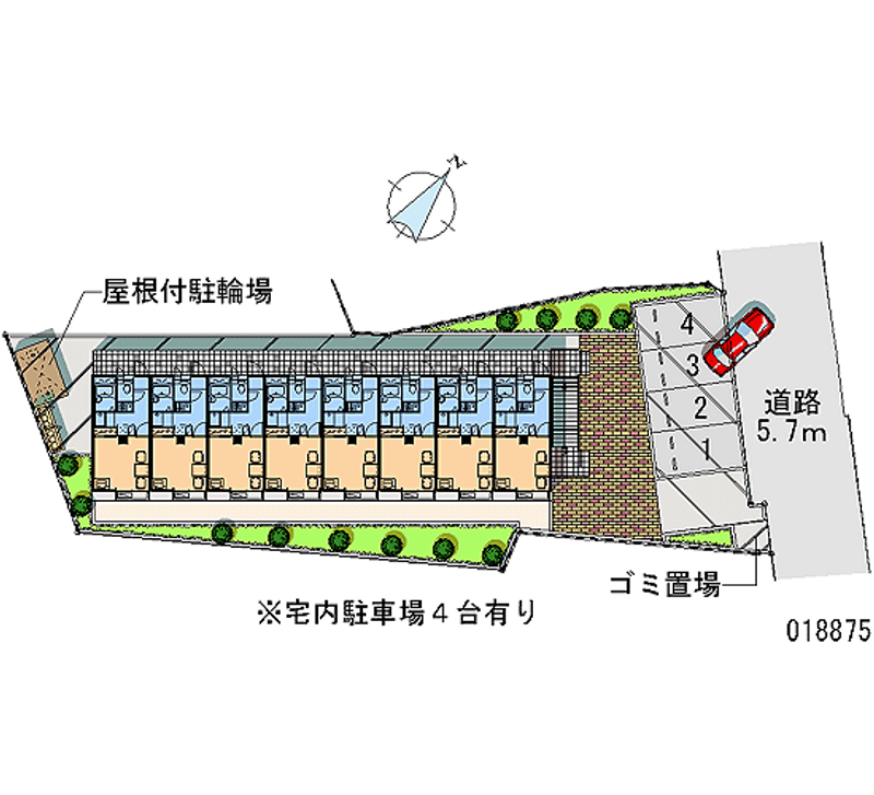 18875 bãi đậu xe hàng tháng