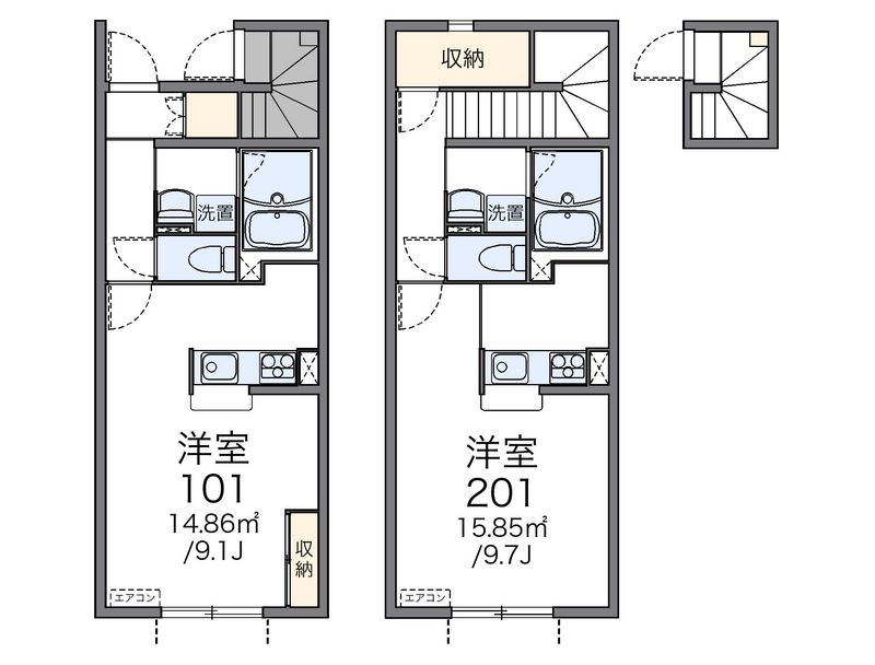 レオネクスト靜Ⅱ 間取図