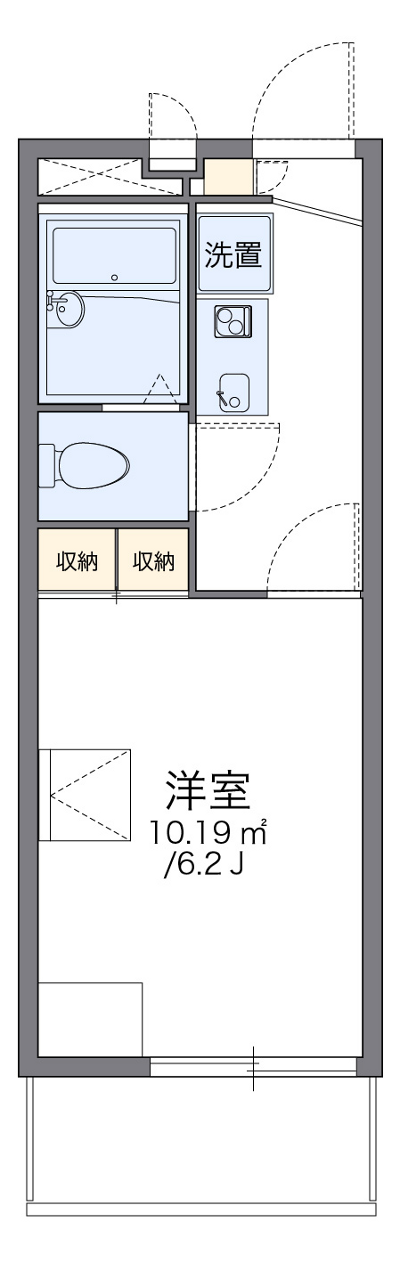 レオパレスリブ 間取図