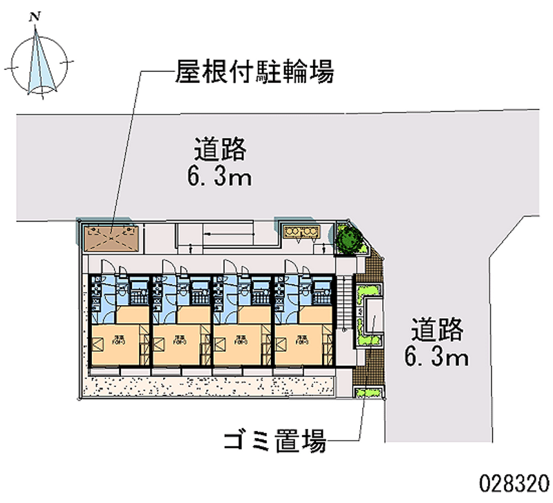 レオパレスワカホ 区画図