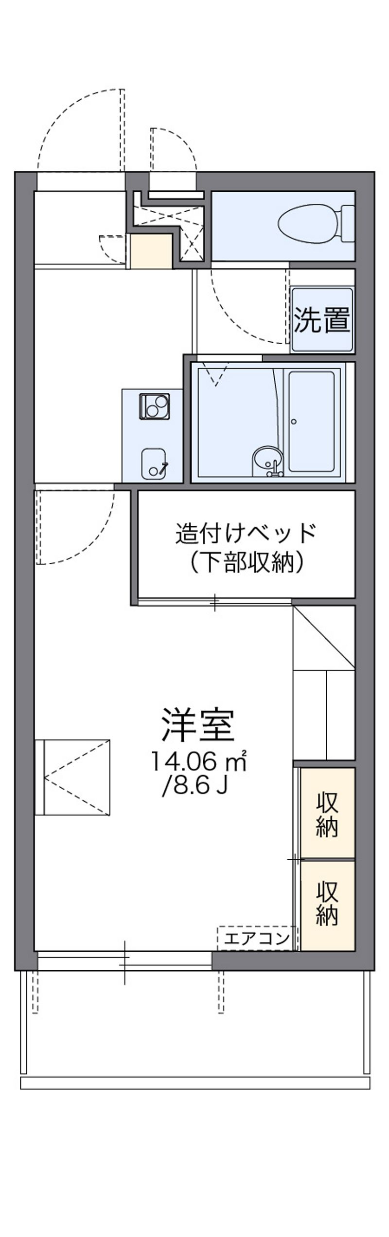 レオパレス堀口 間取図