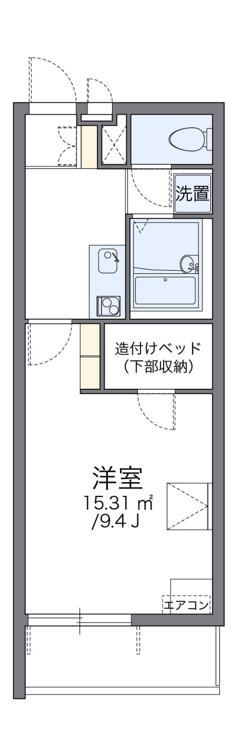レオパレスりりぃ 間取図