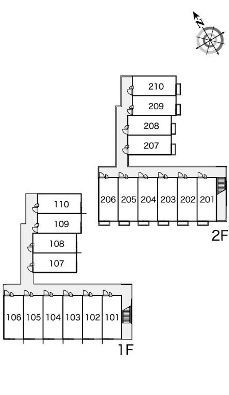 レオパレスポラリス戸崎 間取配置図