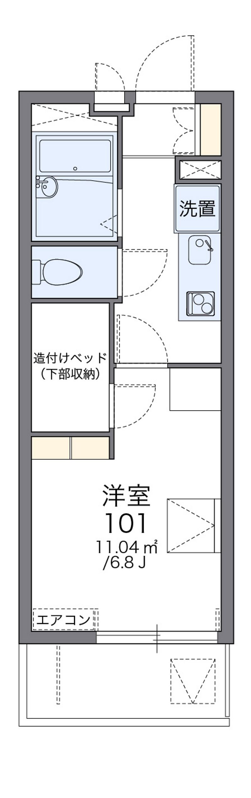 レオパレスＦ２ 間取図