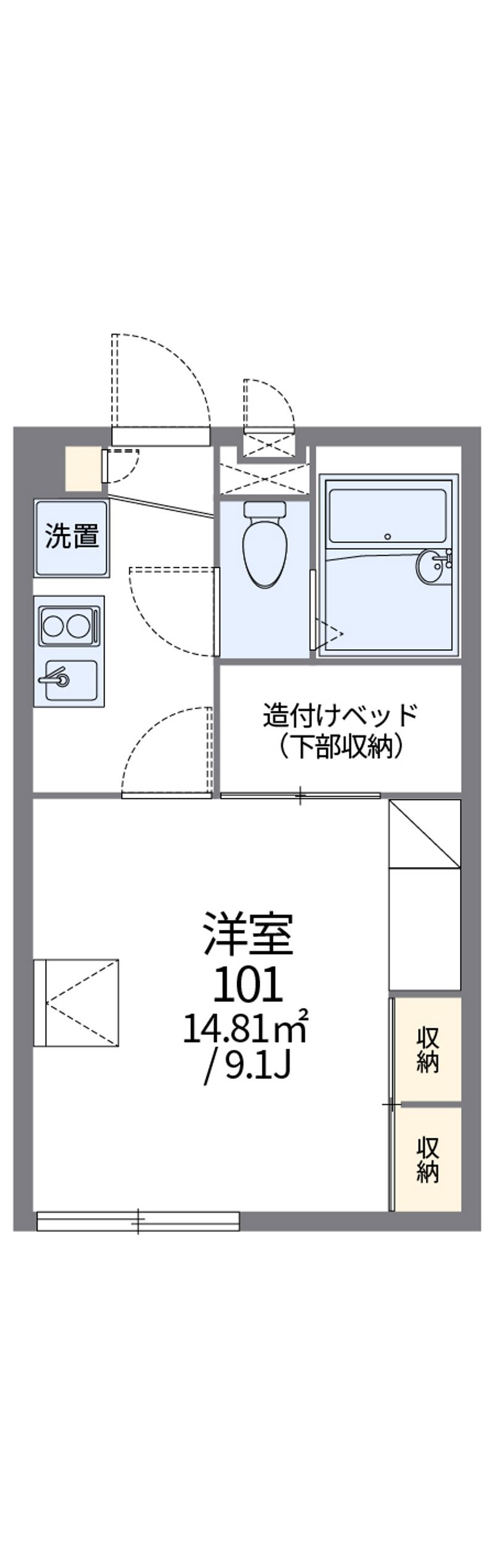 レオパレス上福岡 間取図