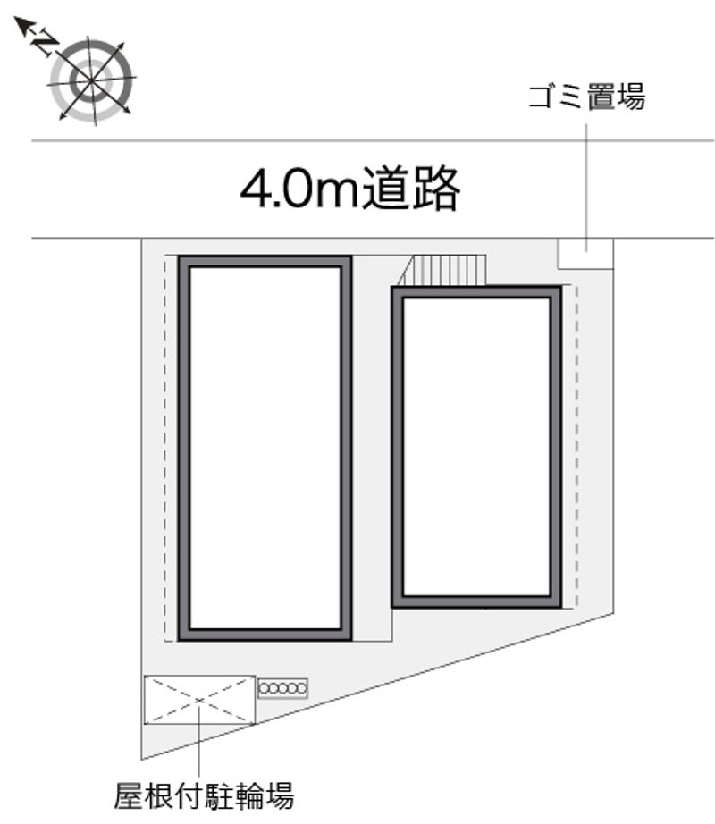 レオパレスプルミエール新屋敷 配置図
