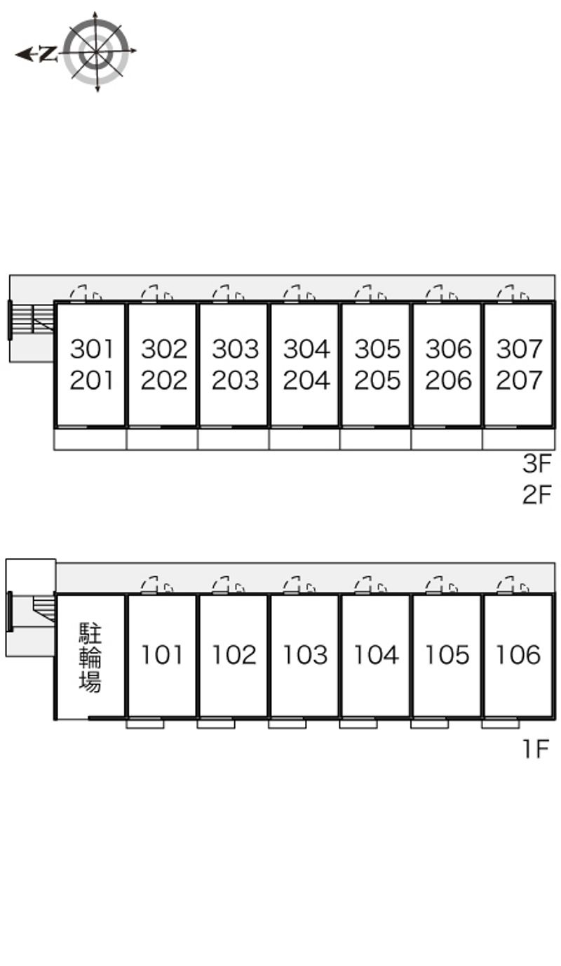 レオパレス曙 間取り配置図