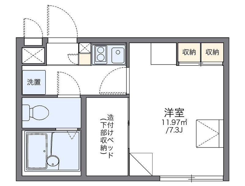 レオパレス新柏 間取図