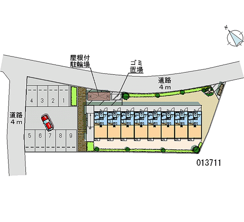 13711 Monthly parking lot