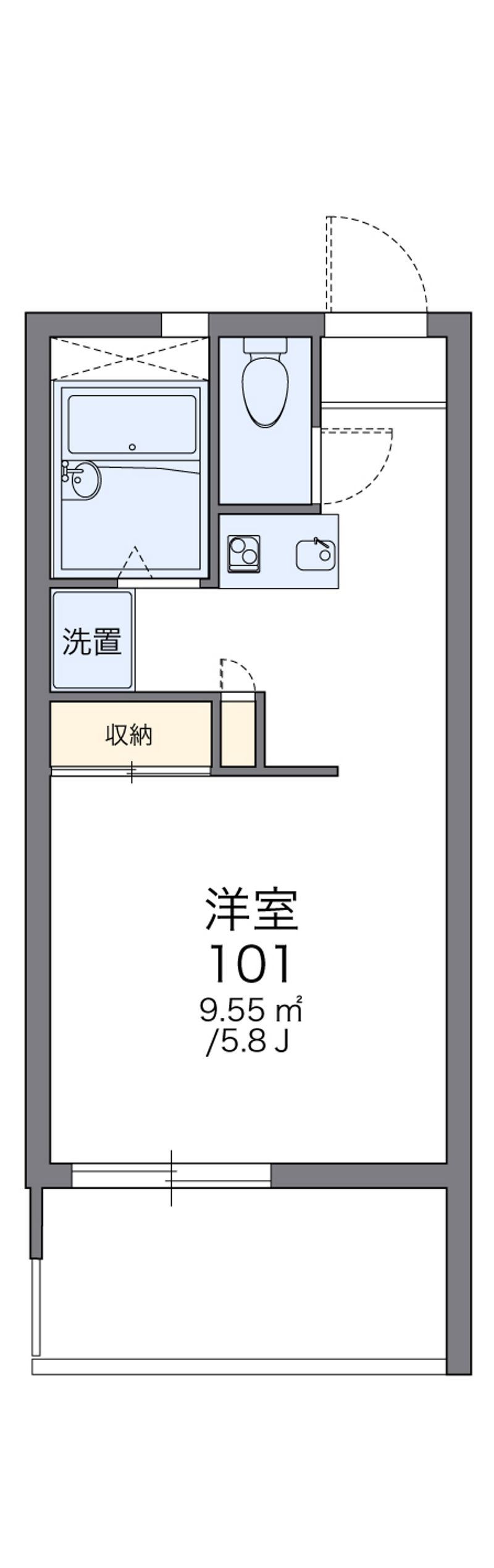 レオパレス住吉弐番館 間取図