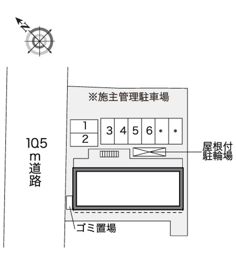 レオパレスグリーンクローバー 配置図