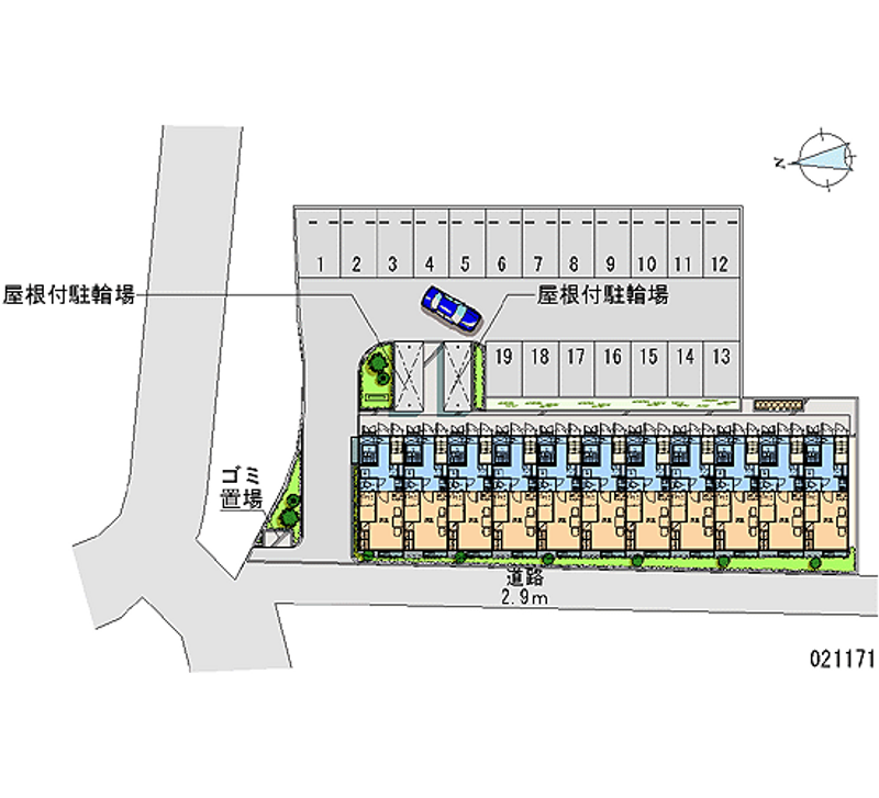 21171 Monthly parking lot