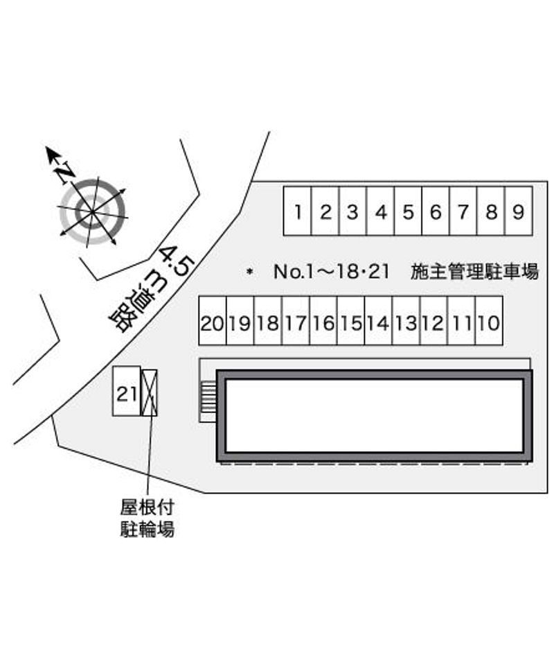レオパレスソレイユⅡ 配置図