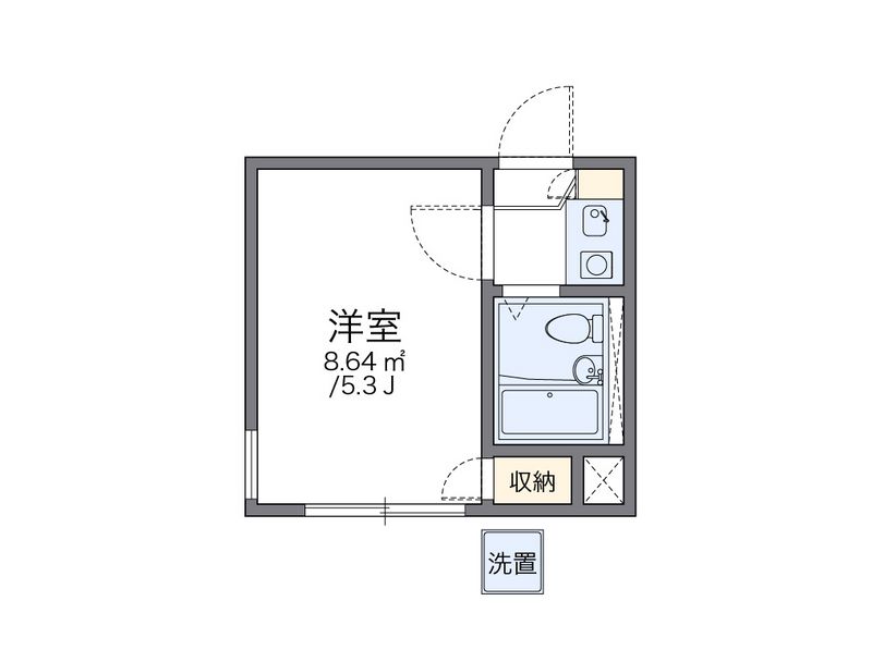 レオパレス落合 間取図
