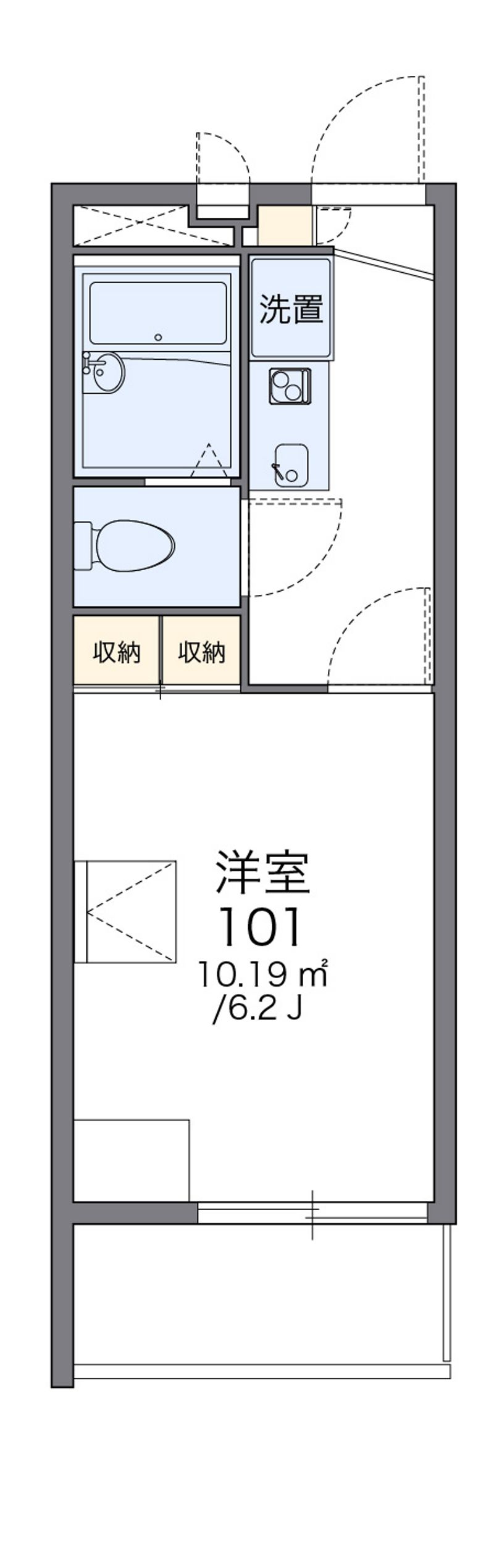 レオパレスＮＯＲＴＨⅤ 間取図