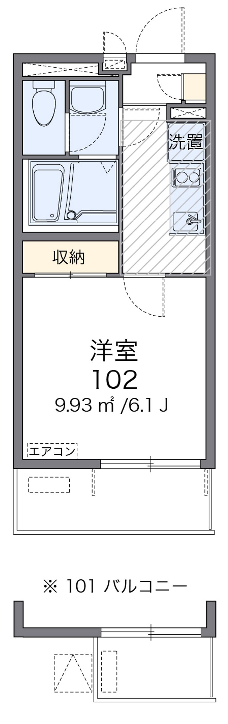 クレイノセイム 間取図