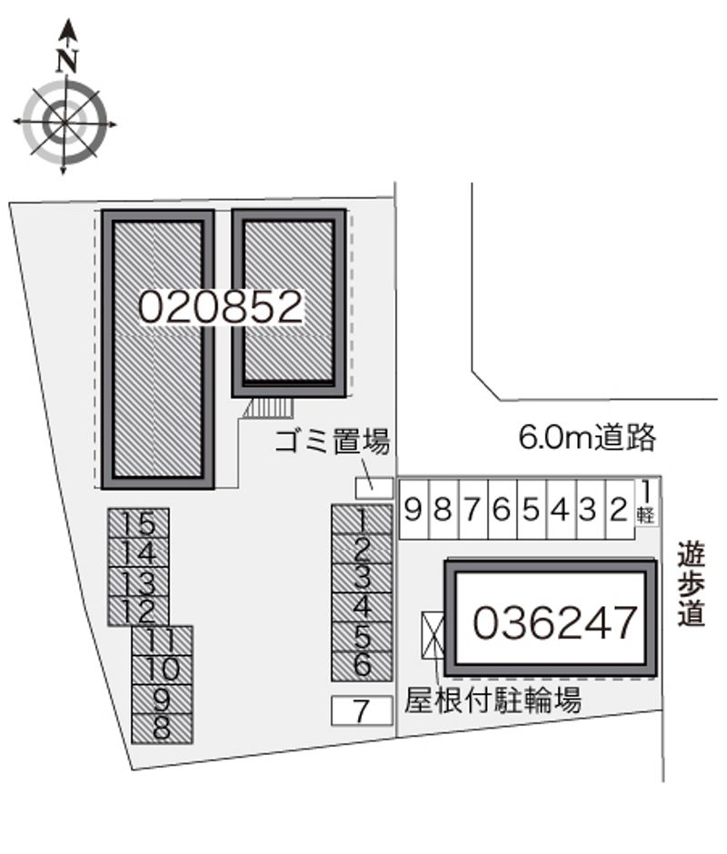 レオパレスヴェルドミール 配置図