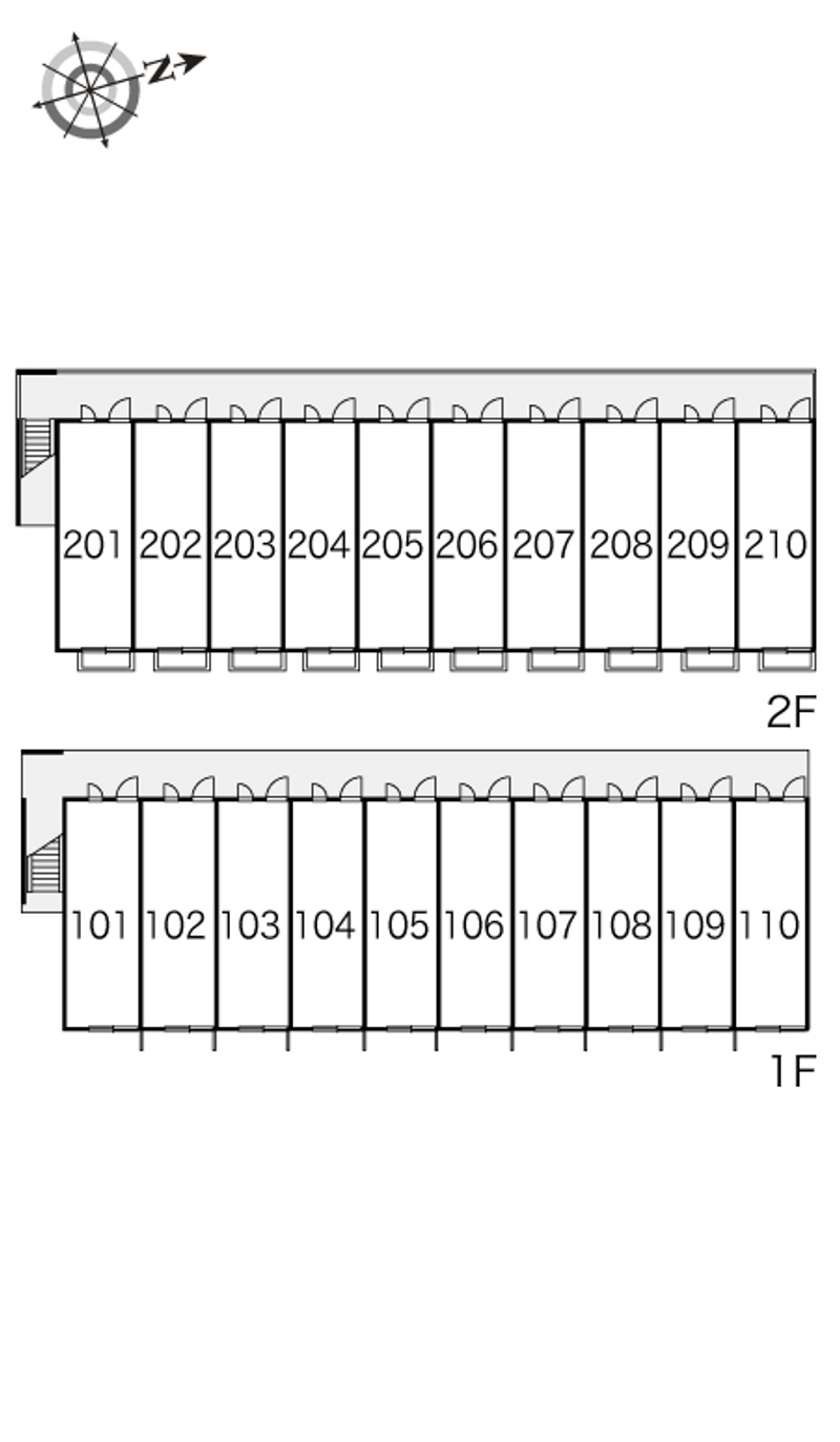 leopalace Clear Court Shiro Higashi Floor plan layout diagram