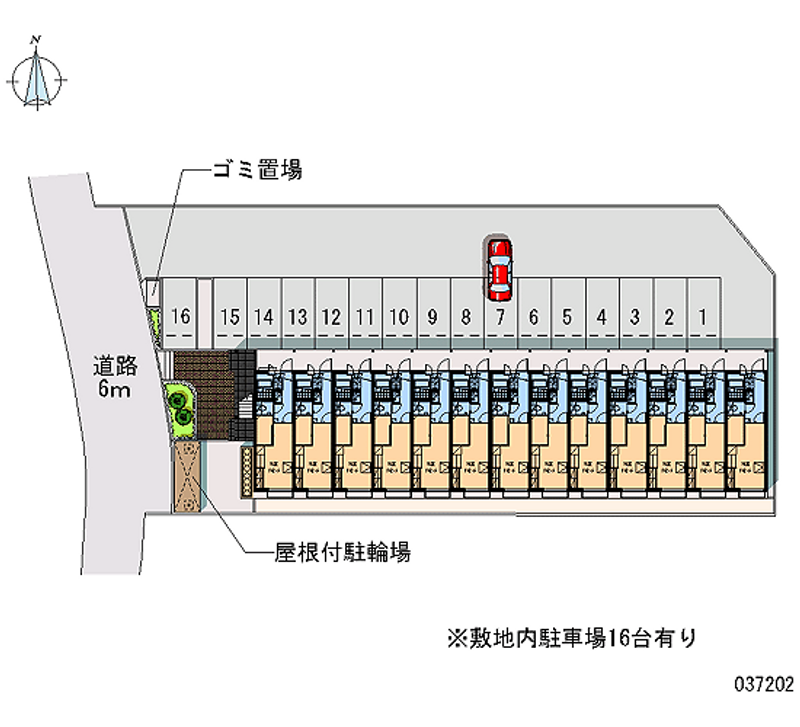 レオパレスクラージュ下福元 月極駐車場