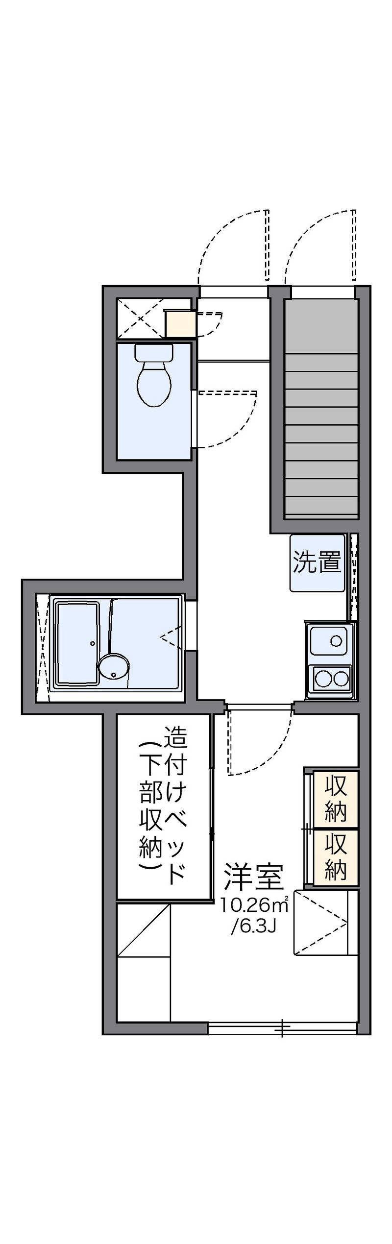 レオパレスエスタⅢ 間取図