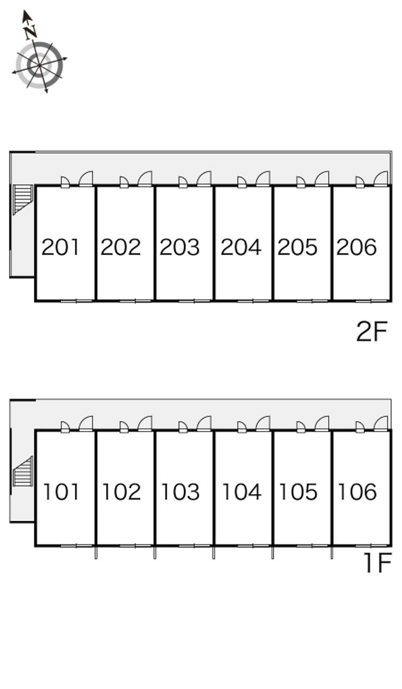 レオパレスグラン　バレー 間取り配置図