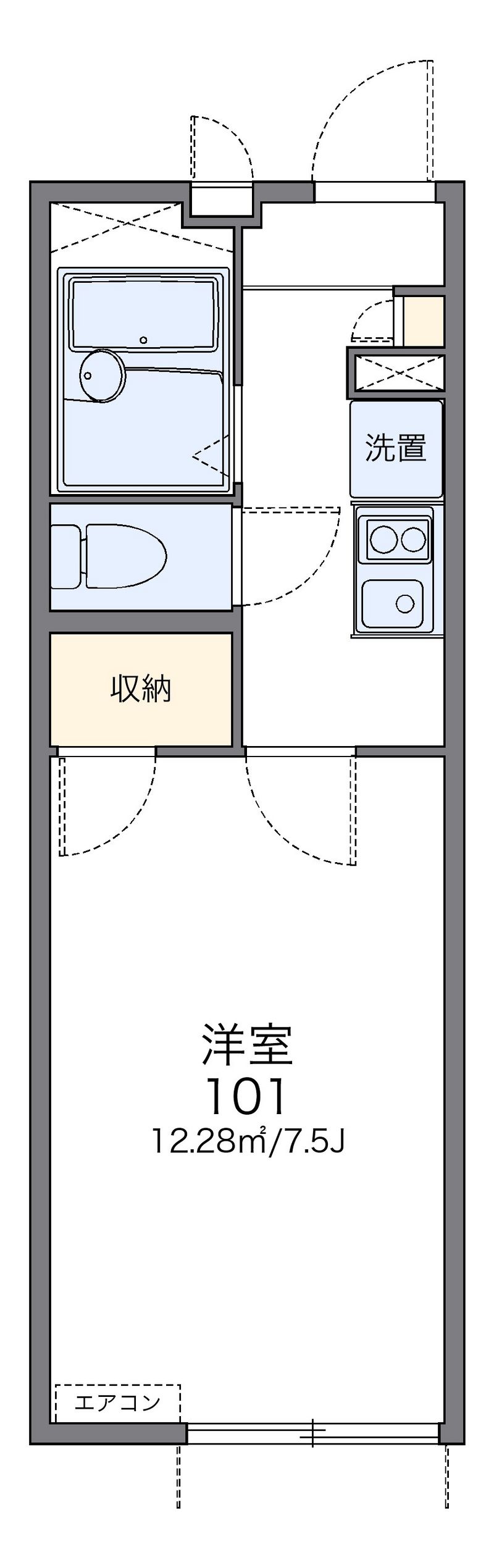 レオパレス山科御陵 間取図
