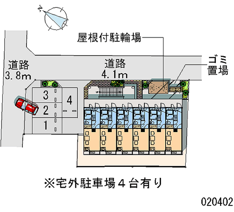 レオパレスひばりが丘第１ 区画図