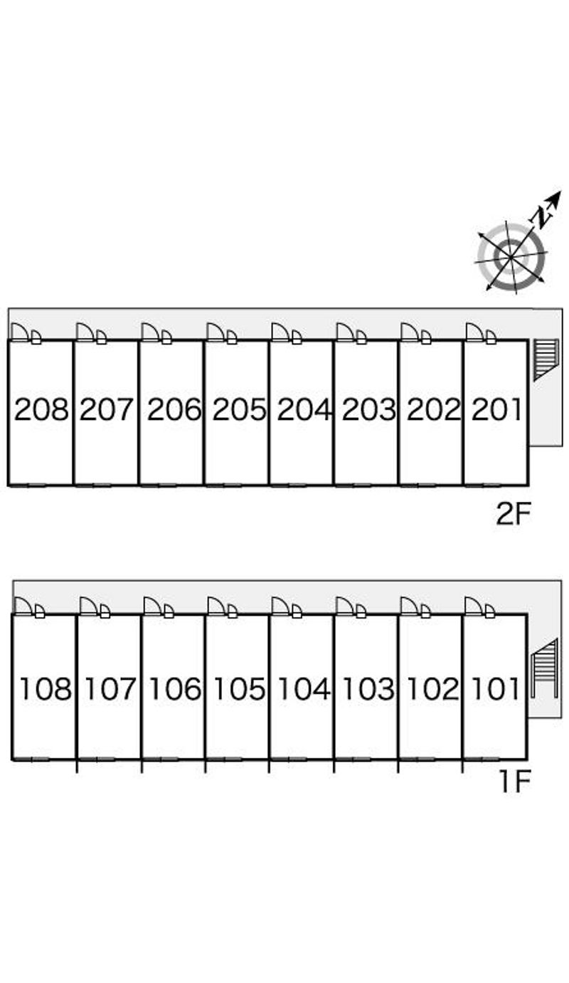 レオパレスＩＢＵＫＩ 間取配置図