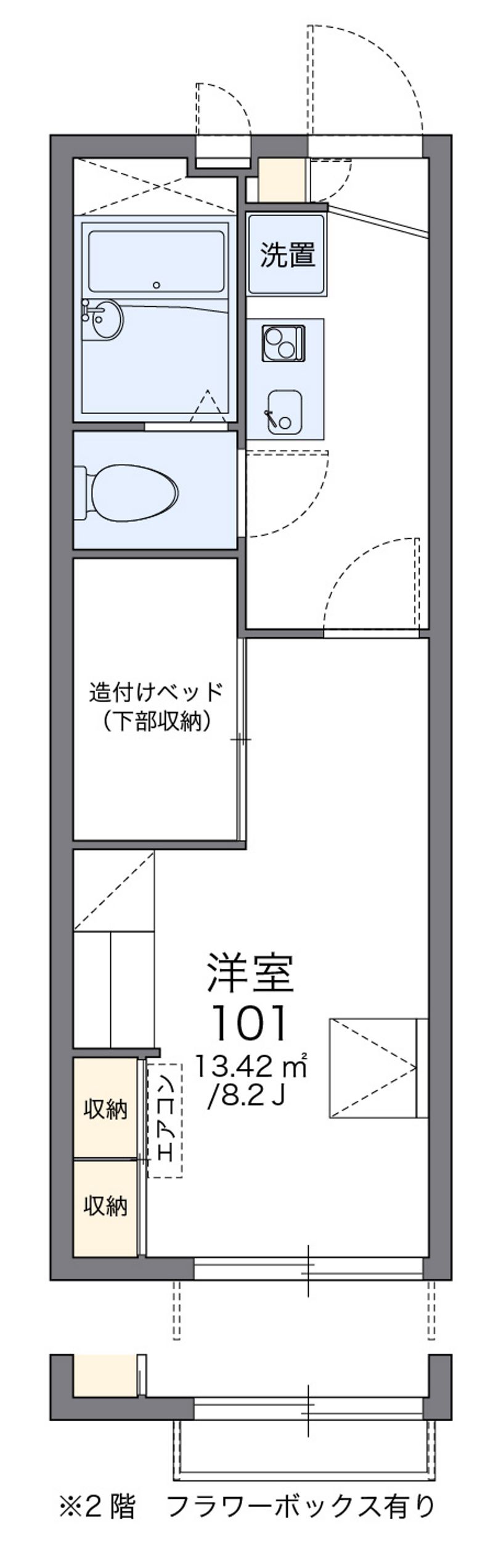 レオパレスＥＸＥ 間取図